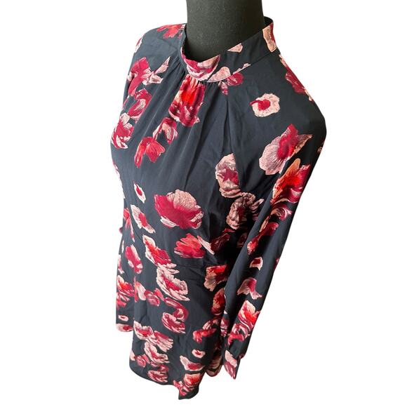 Banana Republic Women’s Floral Mock Neck Dress Size 6 - Picture 3 of 5